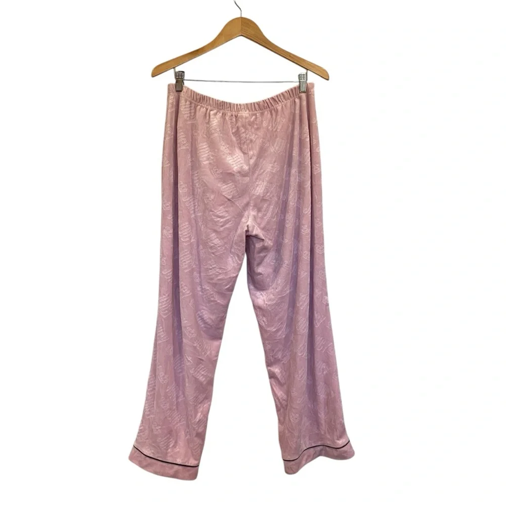 Juicy Couture Velour Velvet 3 Piece Pink Pajama Set Size XL - Picture 6 of 10